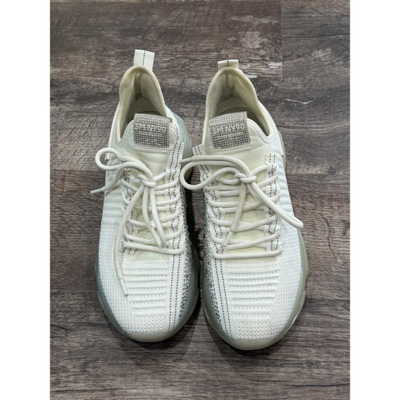 Steve Madden Shoes - Steve Madden Maxima White Rhinestone Chunky Sneakers MAXI08S1 Womens 9M